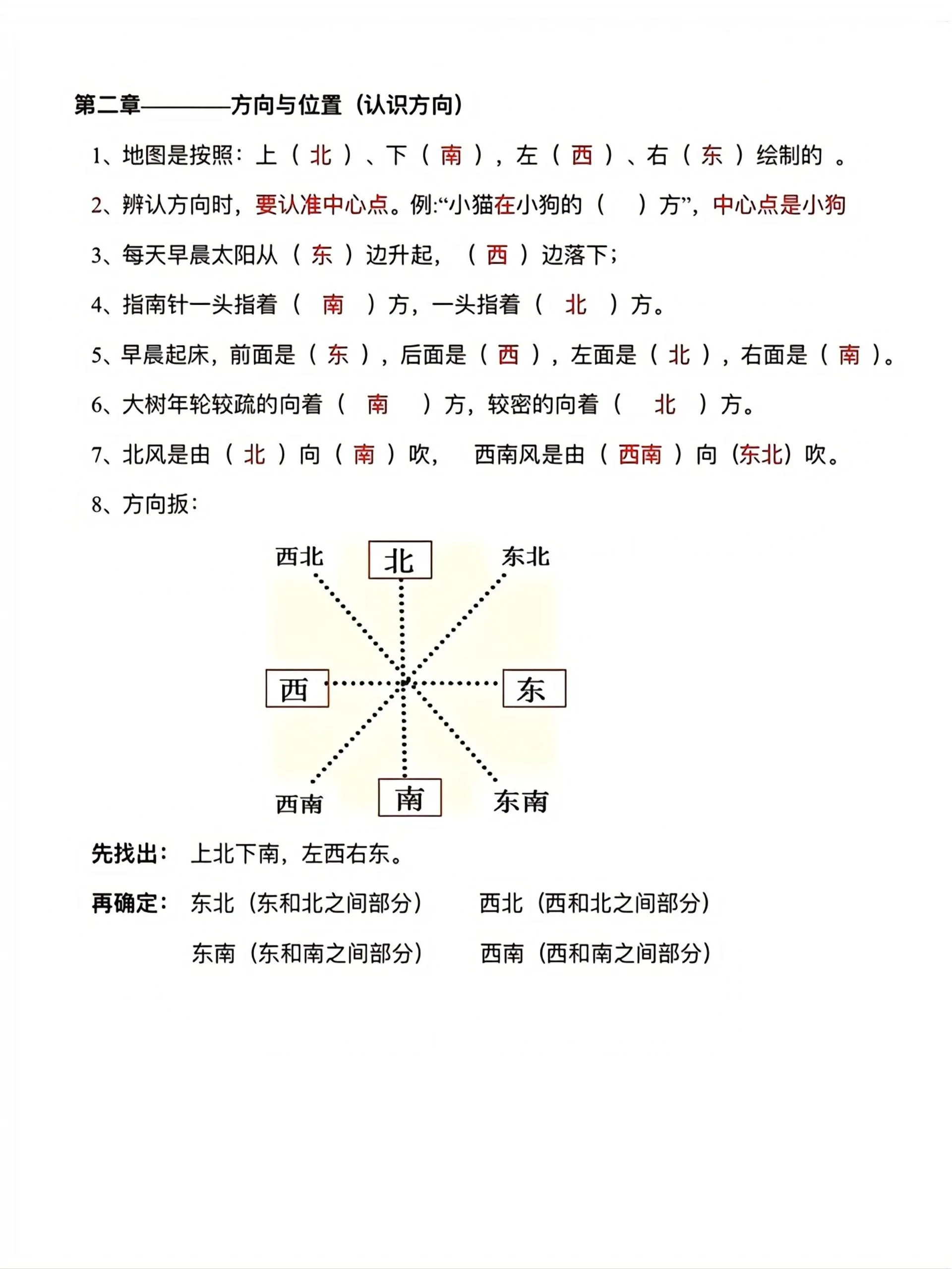 二年级下数学单元知识点总结
