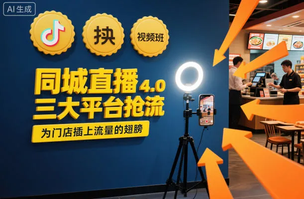 同城直播实操班4.0，三大平台抢流，为门店插上流量的翅膀-奇点库