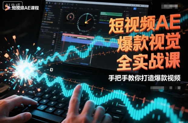 短视频AE爆款视觉全实战课，手把手教你打造爆款视频-奇点库