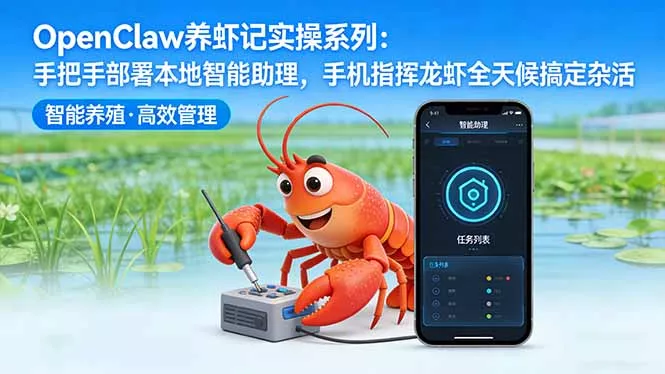 OpenClaw养虾记实操系列：手把手部署本地智能助理，手机指挥龙虾全天候搞定杂活-奇点库资源网
