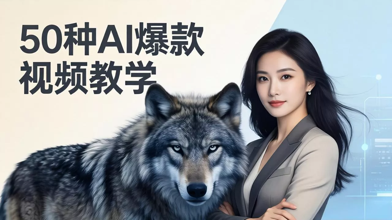50种AI爆款视频教学：影视级古诗词+治愈萌宠+山海经蛟龙，高阶宝典商业落地-奇点库资源网