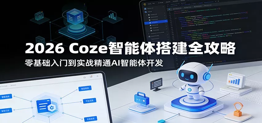 2026 Coze智能体搭建全攻略：零基础入门到实战精通AI智能体开发-奇点库资源网