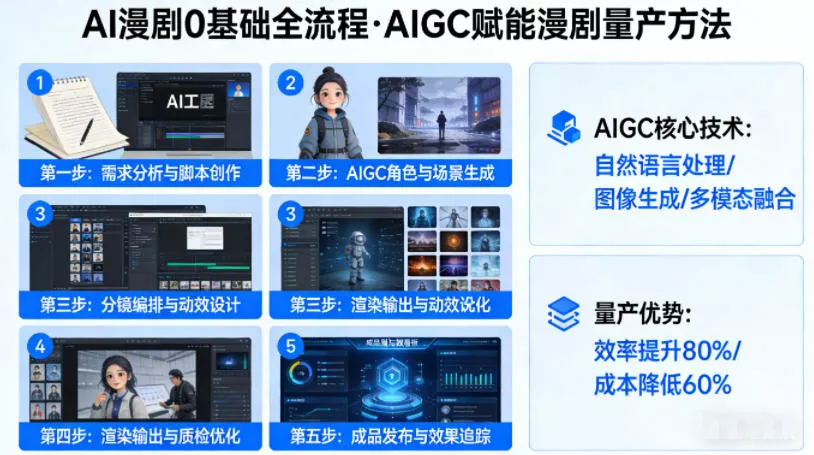 AI漫剧0基础全流程，快速掌握AIGC赋能的漫剧量产方法-奇点库资源网