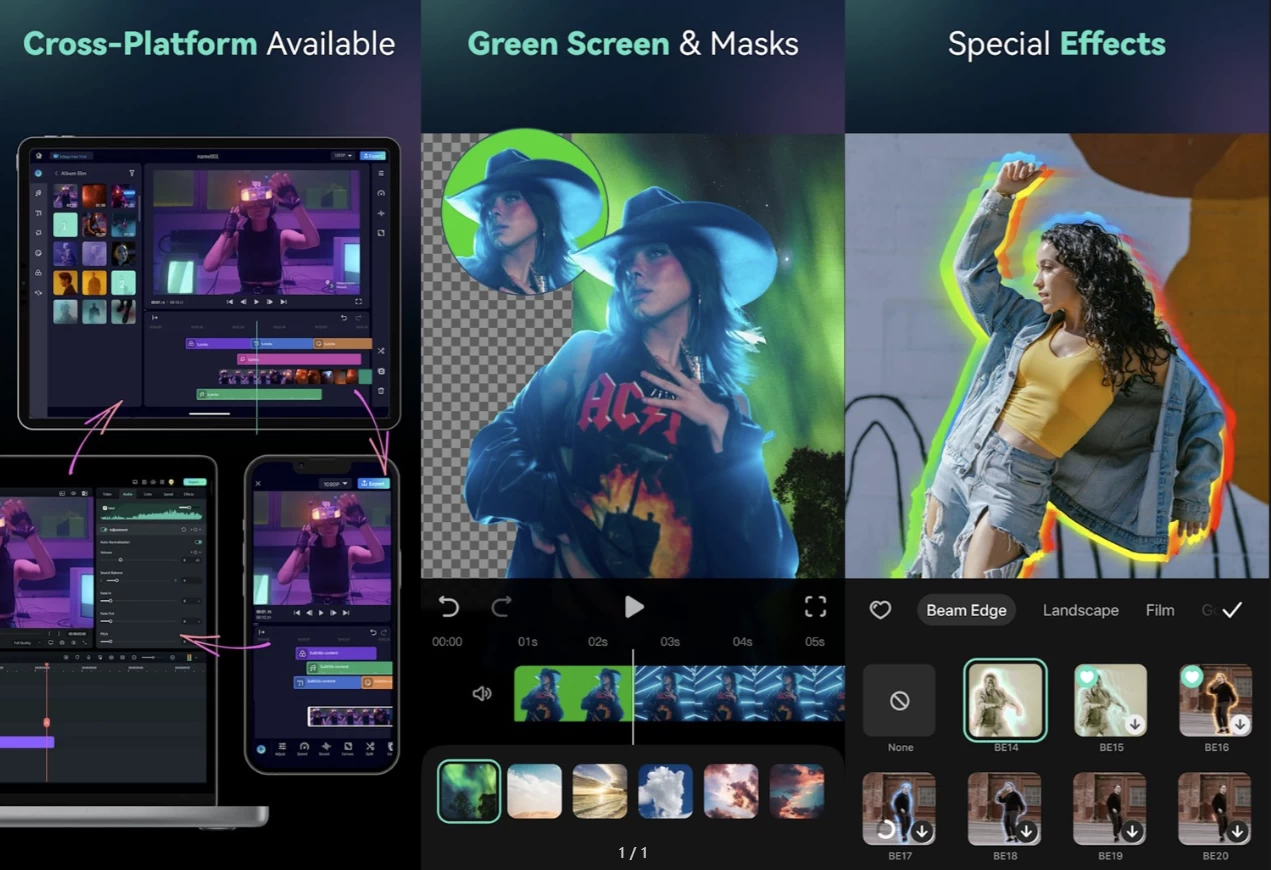 Filmora万兴喵影APP-强大简单好用的剪辑工具 v15.3.50 解锁专业版