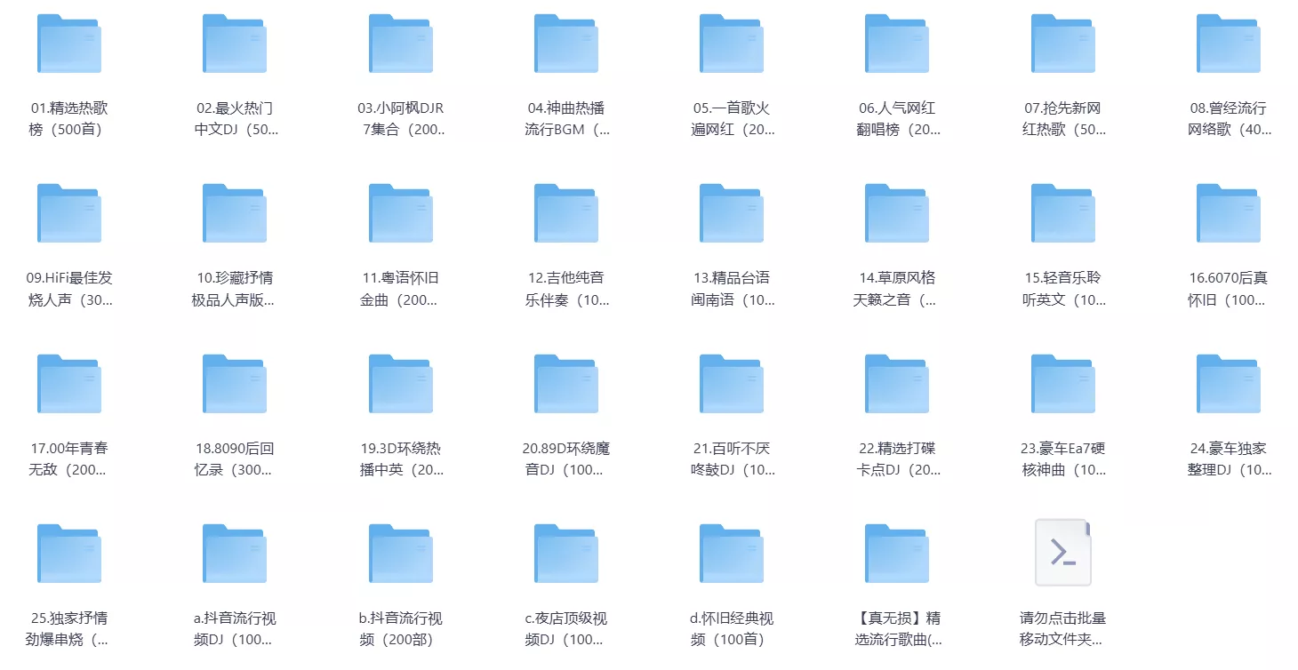 64G车载音乐大合集 — 驾驭旋律,畅享旅途