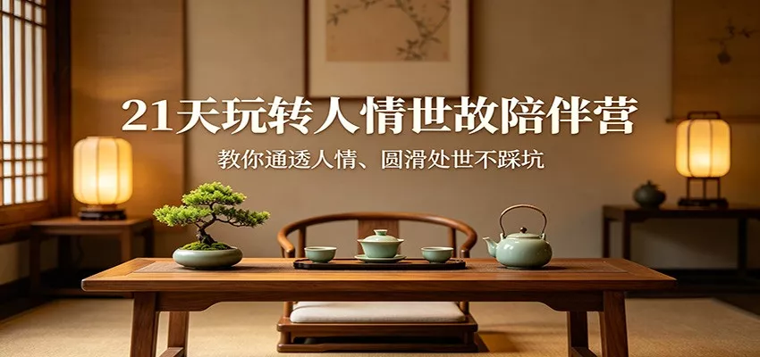 21天玩转人情世故陪伴营：教你通透人情、圆滑处世不踩坑-奇点库