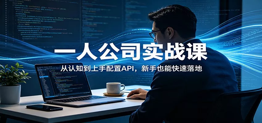 一人公司实战课：从认知到上手配置API，新手也能快速落地-奇点库