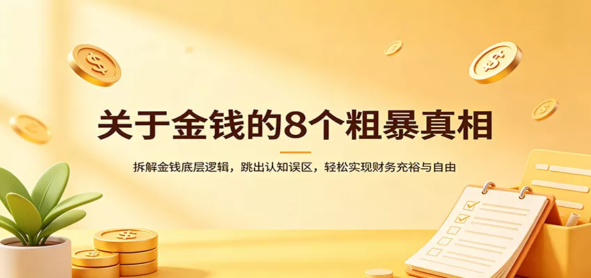 关于金钱的8个粗暴真相：拆解金钱底层逻辑，跳出认知误区，轻松实现财务充裕与自由-奇点库