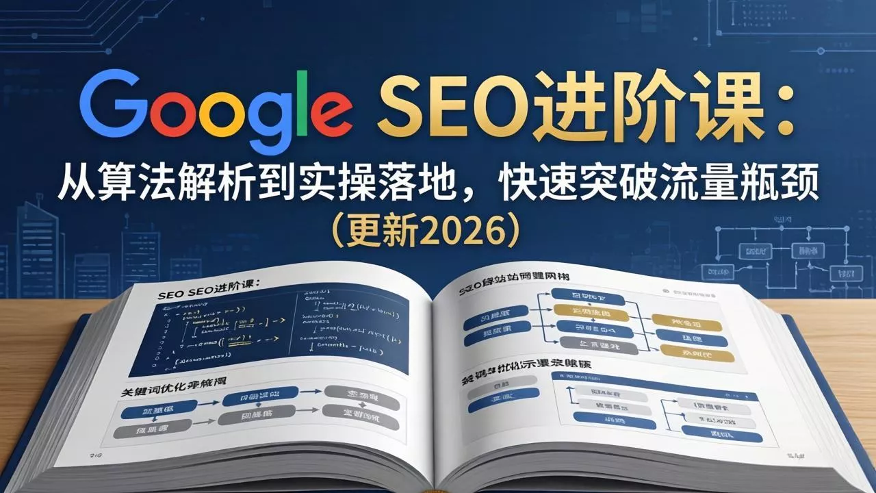Google SEO进阶课：从算法解析到实操落地，快速突破流量瓶颈(更新2026-奇点库