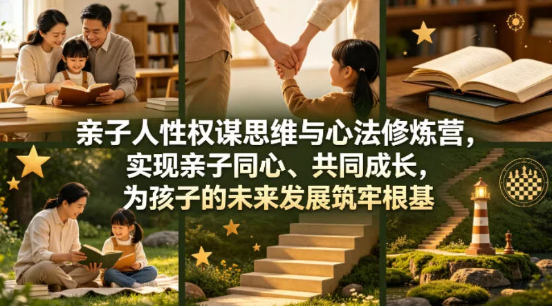 亲子人性权谋思维与心法修炼营，实现亲子同心、共同成长，为孩子的未来发展筑牢根基【音频】-奇点库