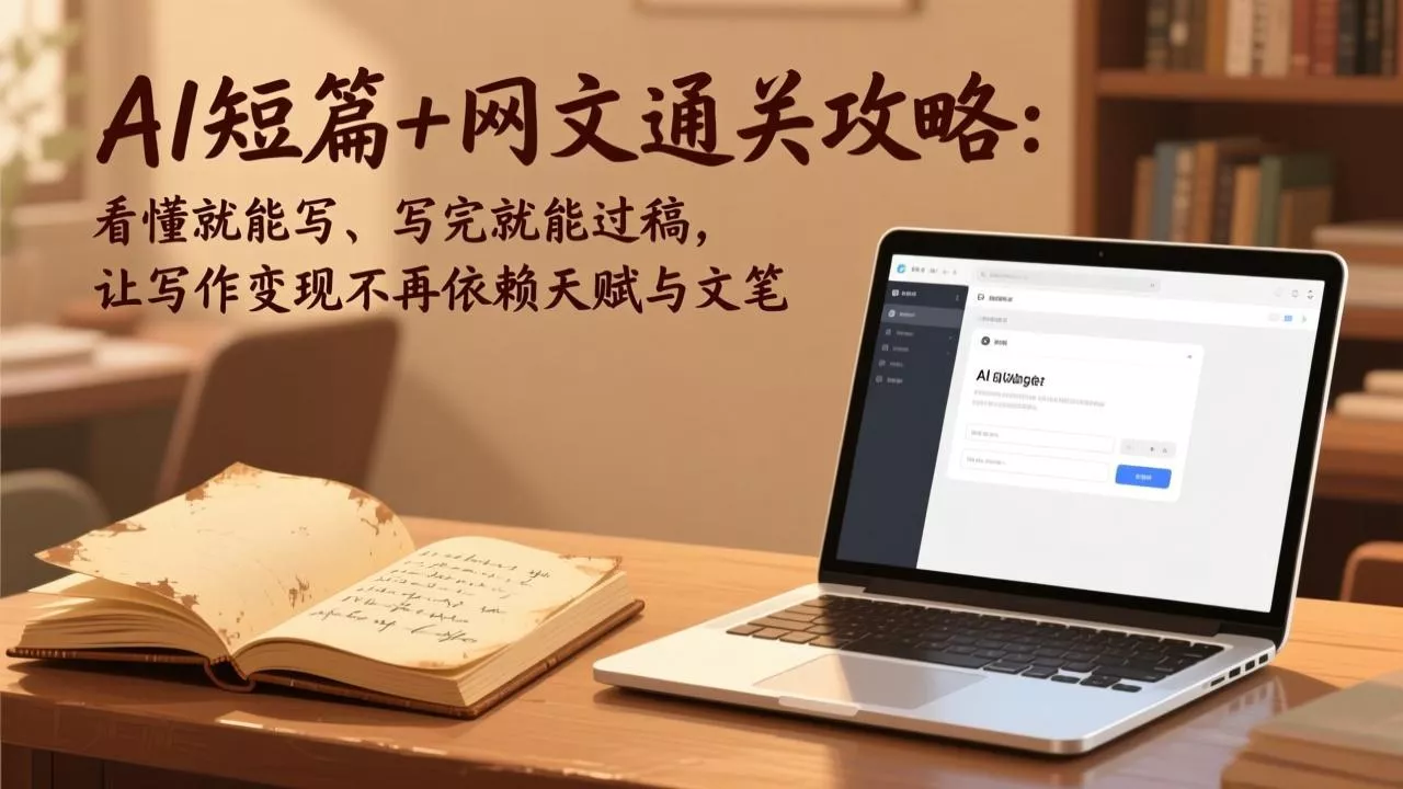 AI短篇+网文通关攻略-更新4月：看懂就能写、写完就能过稿，让写作变现不再依赖天赋与文笔-奇点库