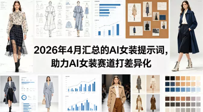 2026年4月汇总的AI女装提示词，助力AI女装赛道打差异化-奇点库