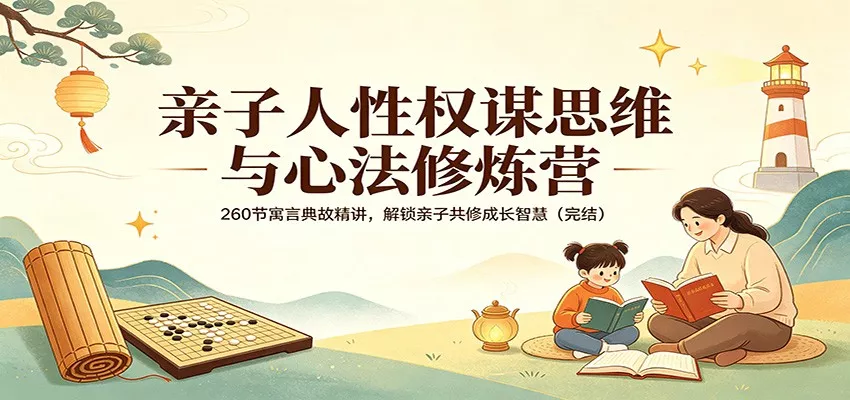 亲子人性权谋思维与心法修炼营：260节寓言典故精讲，解锁亲子共修成长智慧(完结)-奇点库