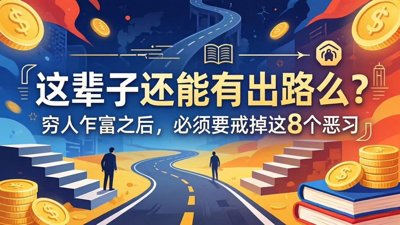 关于人生两篇付费文章【这辈子还能有出路么？】【穷人乍富之后，必须要戒掉这8个恶习】-奇点库