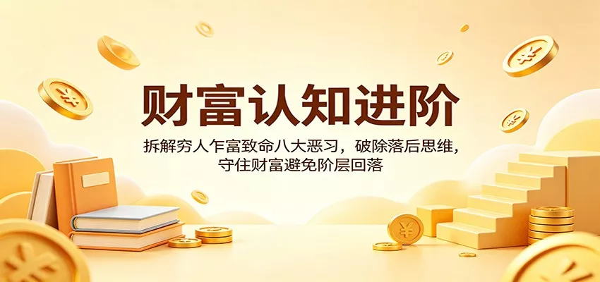 财富认知进阶：拆解穷人乍富致命八大恶习，破除落后思维，守住财富避免阶层回落-奇点库