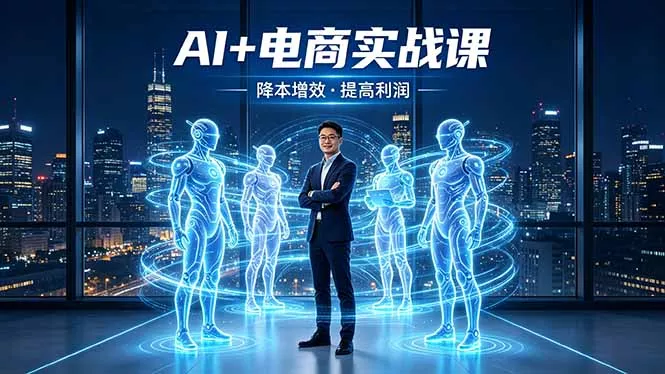 AI+电商实战课，1人+N个AI 智能体，把SOP变AI员工，实现降本增效提高利润-奇点库