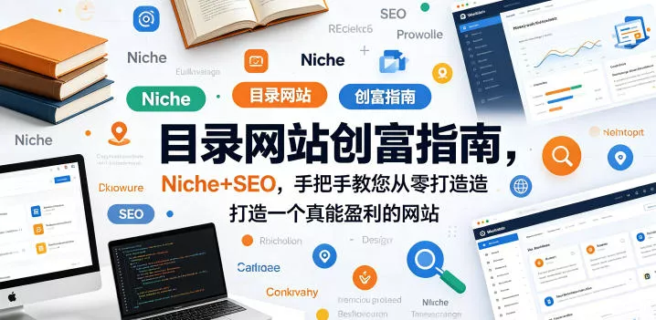 目录网站创富指南，Niche+SEO，手把手教您从零打造打造一个真能盈利的网站【原创双语字幕】-奇点库