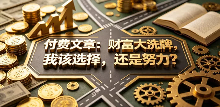 付费文章：财富大洗牌，我该选择，还是努力？-奇点库