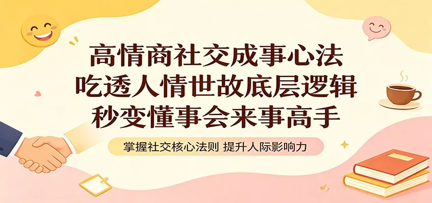高情商社交成事心法：吃透人情世故底层逻辑，秒变懂事会来事高手-奇点库