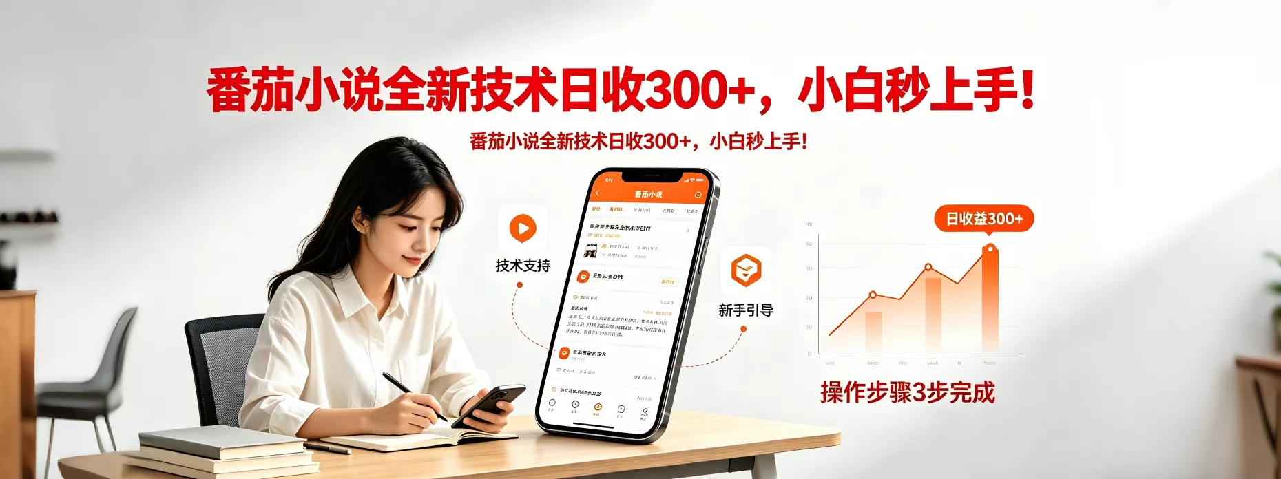 番茄小说全新技术全新玩法！无脑日收300+-奇点库