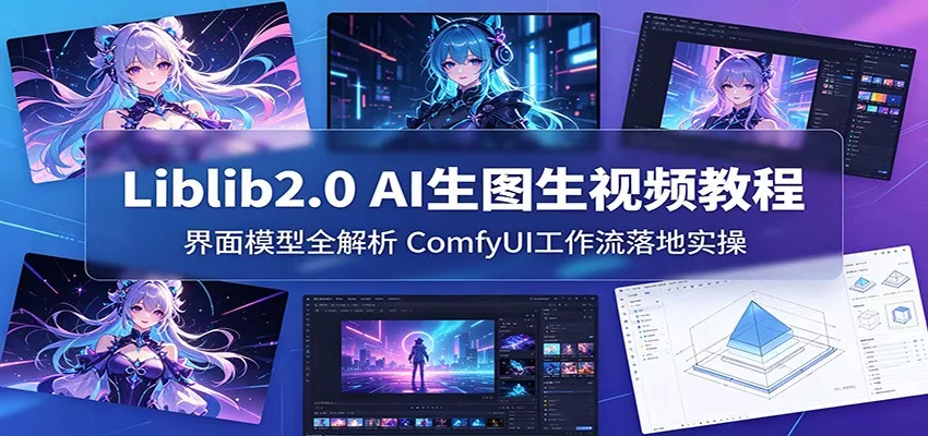 Liblib2.0 AI生图生视频教程：界面模型全解析，ComfyUI工作流落地实操-奇点库