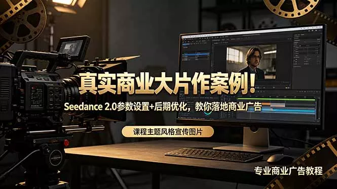 真实商业大片作案例！Seedance 2.0参数设置+后期优化，教你落地商业广告-奇点库