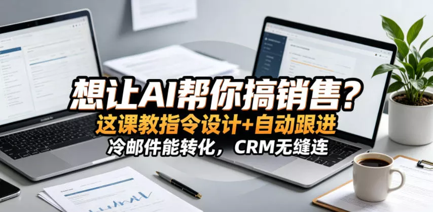想让AI帮你搞销售？这课教指令设计+自动跟进，冷邮件能转化，CRM无缝连！【原创双语字幕】-奇点库