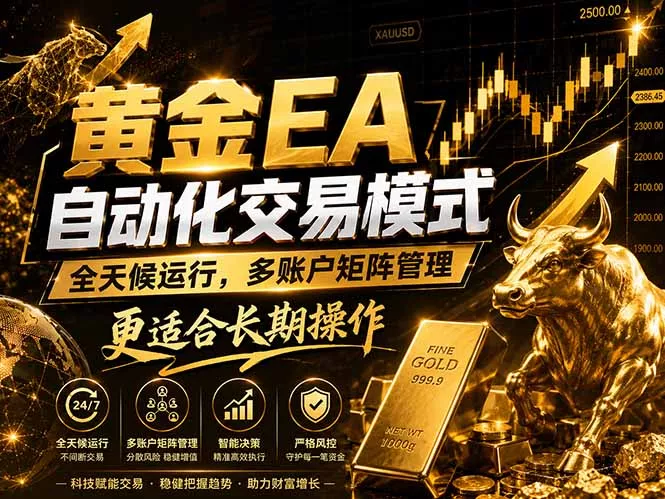 黄金EA量化：多窗口矩阵稳定运行，系统自动执行，收益空间持续放大-奇点库