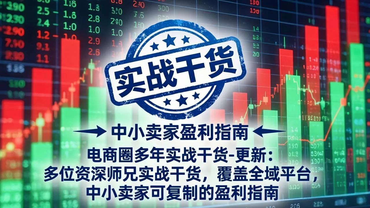 电商圈多年实战干货-更新5月20:多位资深师兄实战干货/覆盖全域平台,中小卖家可复制的盈利指南-奇点库