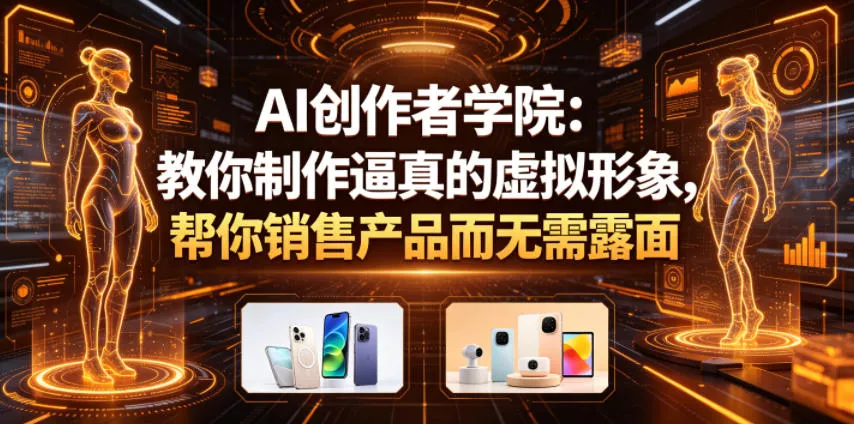 AI创作者学院：教你制作逼真的虚拟形象，帮你销售产品而无需露面【原创双语字幕】-奇点库