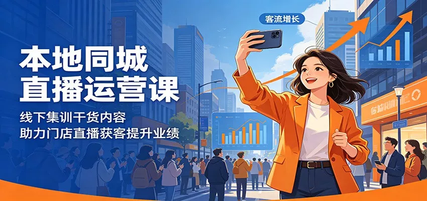 本地同城直播运营课：线下集训干货内容，助力门店直播获客提升业绩-奇点库
