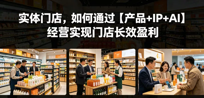 实体门店，如何通过【产品+IP+AI】经营实现门店长效盈利-奇点库