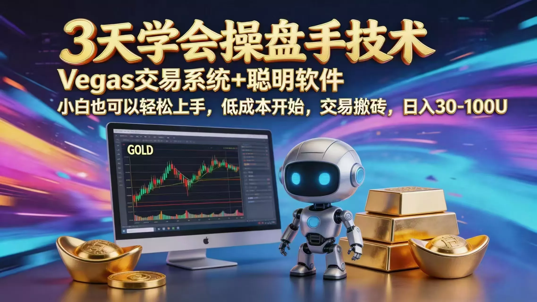 三天学会操盘手技术，vegas技术+聪明软件，小白也可以轻松上手，日入1000+-奇点库