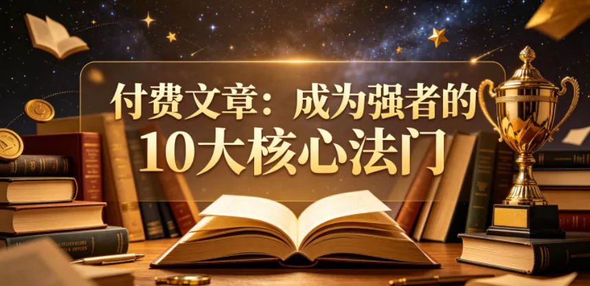 付费文章：成为强者的10大核心法门-奇点库