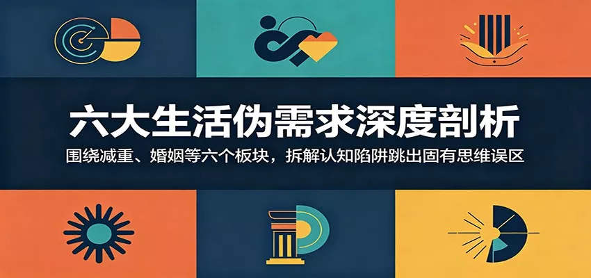 六大生活伪需求深度剖析：围绕减重、婚姻等六个板块，拆解认知陷阱跳出固有思维误区-奇点库