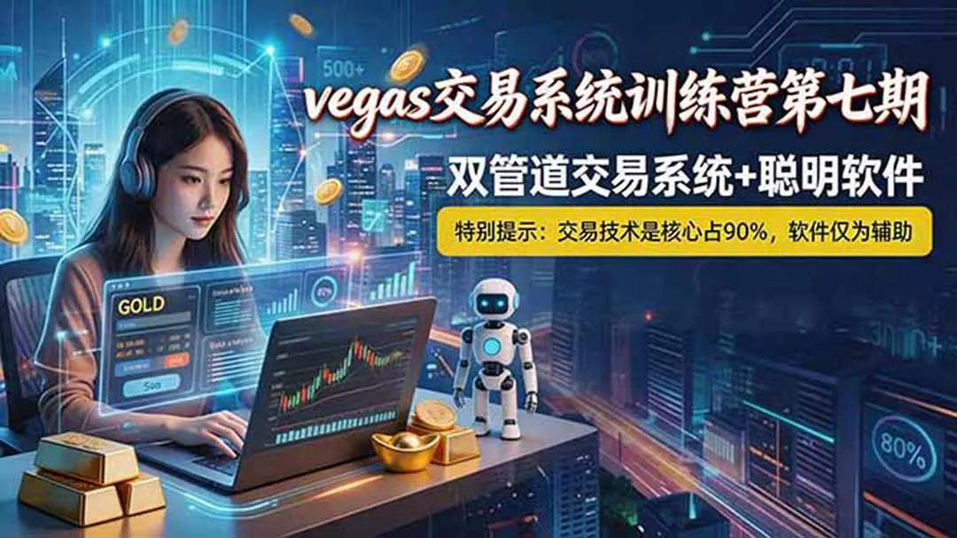 【海外美金AI搬砖】Vegas交易技术+聪明软件， 黄金期货日赚50-1000U， 长期稳定，小白轻松上手-奇点库
