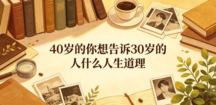 公众号付费文章：40岁的你想告诉30岁的人什么人生道理？-奇点库