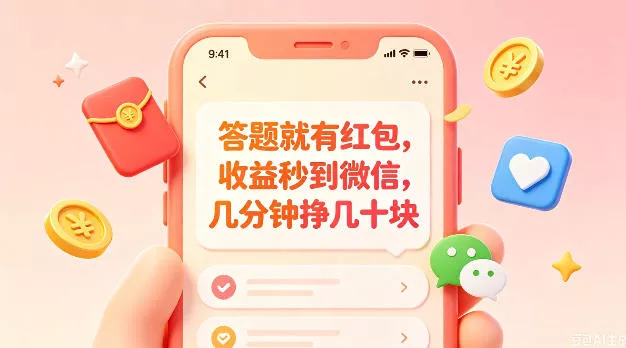 答题就有红包，收益秒到微信，几分钟挣几十块，学生党上班族宝妈都可以玩【揭秘】-奇点库