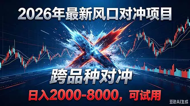 2026创业新风口！最新对冲！跨品种对冲！日收益2000-6000+-奇点库