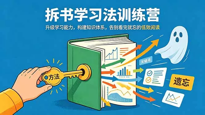 拆书学习法训练营，升级学习能力，构建知识体系，，告别看完就忘的低效阅读-奇点库