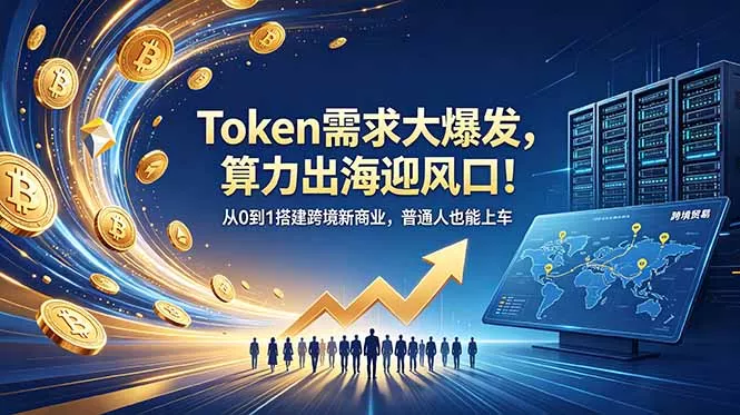 Token需求大爆发，算力出海迎风口！从0到1搭建跨境新商业，普通人也能上车-奇点库