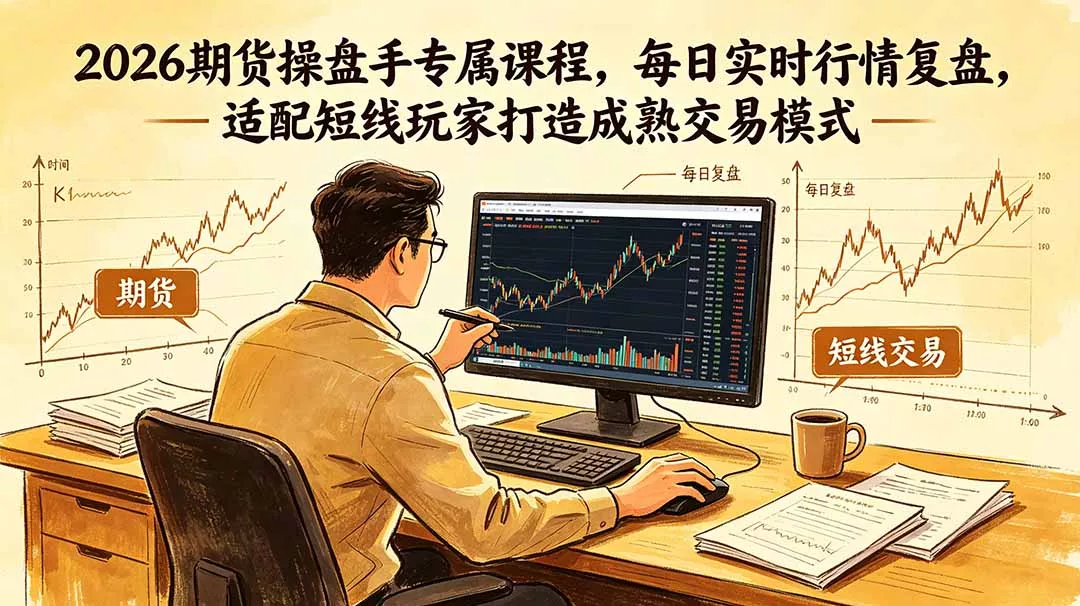 2026期货操盘手专属课程-更新6月，每日实时行情复盘，适配短线玩家打造成熟交易模式-奇点库