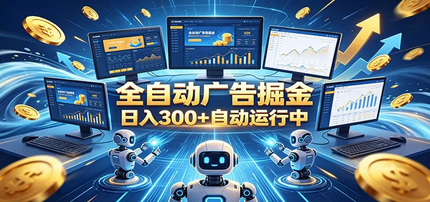 自动广告G机，日入300+，正规平台，广告浏览获益，时间自由，适合各类人群日常增收-奇点库