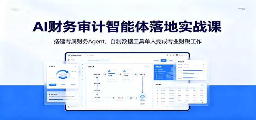 AI财务审计智能体落地实战课：搭建专属财务Agent，自制数据工具单人完成专业财税工作-奇点库