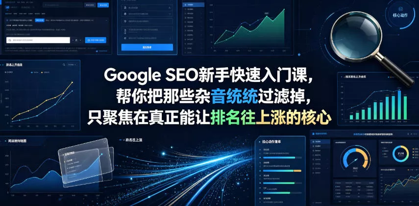 Google SEO新手快速入门课，帮你把那些杂音统统过滤掉，只聚焦在真正能让排名往上涨的核心动作【原创双语字幕】-奇点库