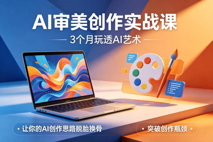 AI审美创作实战课，3个月玩透AI艺术，让你的AI创作思路脱胎换骨，突破创作瓶颈(更新0706)-奇点库