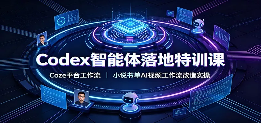 Codex智能体落地特训课：Coze平台工作流，小说书单AI视频工作流改造实操-奇点库