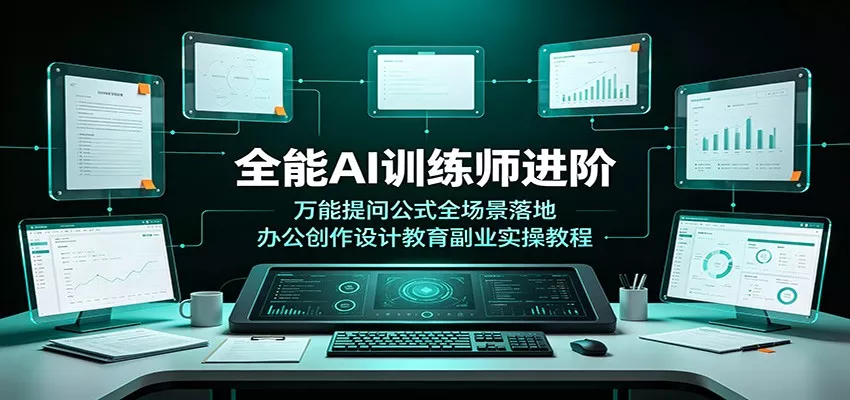 全能AI训练师进阶:万能提问公式全场景落地,办公创作设计教育副业实操教程-奇点库