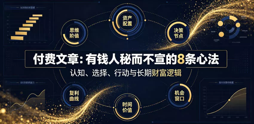 付费文章:有钱人秘而不宣的8条心法-奇点库