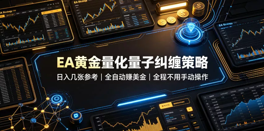 EA黄金量化量子纠缠策略,日入几张,全自动賺美金,全程不用手动操作!【揭秘】-奇点库